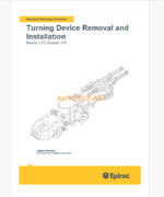 Epiroc Boomer L2 D Component Removal and Installation Instructions