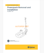 Epiroc SmartROC T45 Component Removal and Installation Instructions