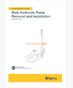 Epiroc SmartROC T45 Component Removal and Installation Instructions