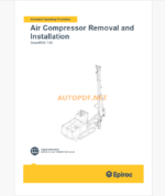 Epiroc SmartROC T45 Component Removal and Installation Instructions