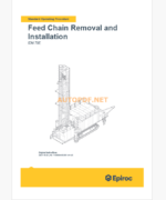 Epiroc IDM70E Blast Hole Drills Component Removal and Installation Instructions