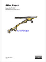 Atlas Copco Feed Boom BUT 35 G Maintenance Manual