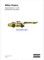 Atlas Copco Rocket Boomer L1 C-DH Maintenance Manual