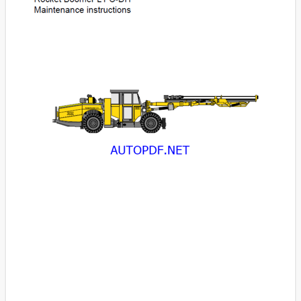 Atlas Copco Rocket Boomer L1 C-DH Maintenance Manual