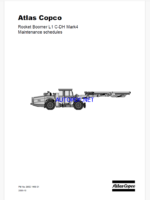 Atlas Copco Rocket Boomer L1 C-DH Mark4 Maintenance Manual