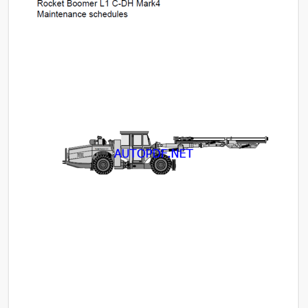 Atlas Copco Rocket Boomer L1 C-DH Mark4 Maintenance Manual