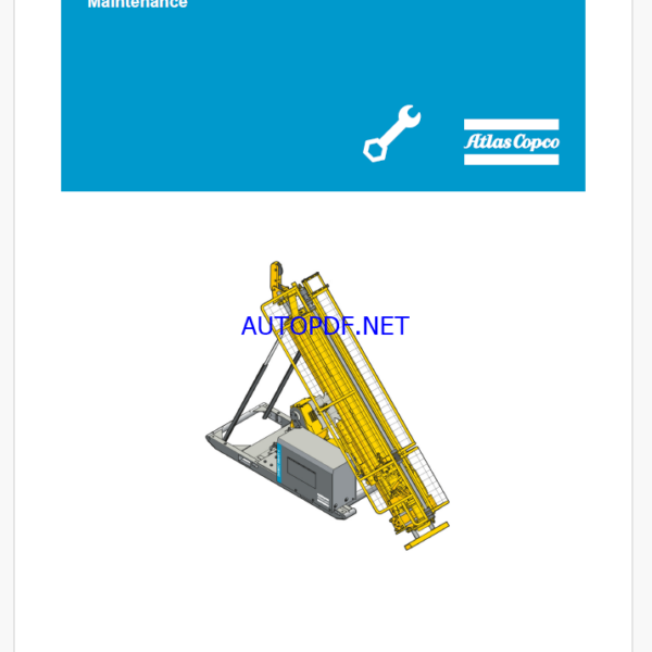 Atlas Copco Diamec Smart 4 Maintenance Manual