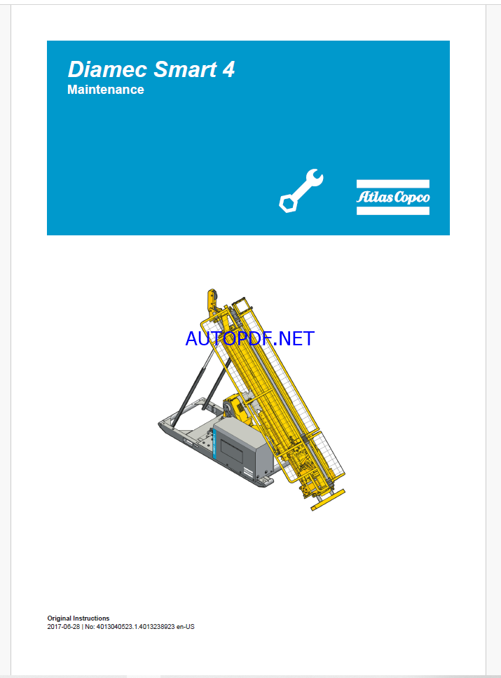 Atlas Copco Diamec Smart 4 Maintenance Manual