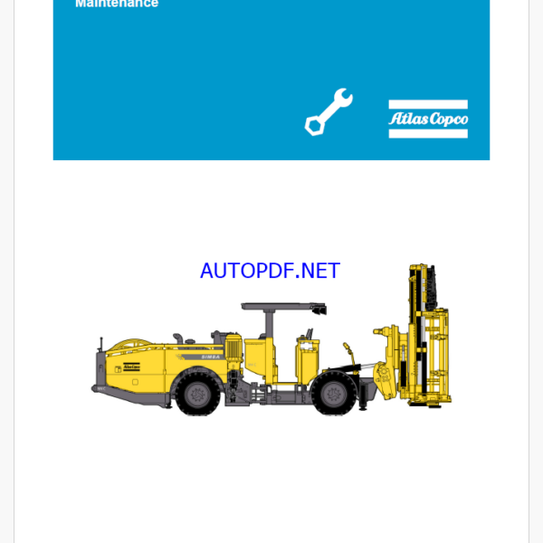 Atlas Copco Simba M4 C Maintenance Manual