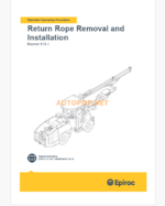 Epiroc Boomer S10 J Component Removal and Installation Instruct