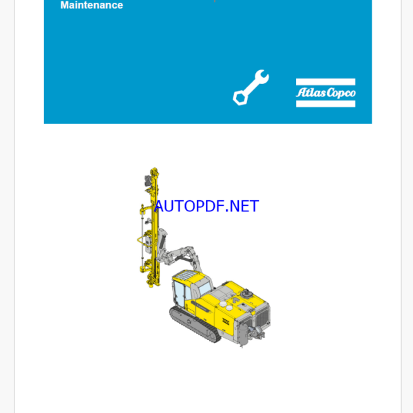 Atlas Copco SmartROC T45-11 Maintenance Manual