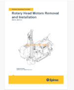 Epiroc IBH10 Blast Hole Drills Component Removal and Installation Instructions