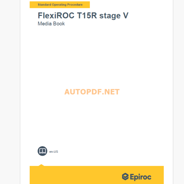 Epiroc FlexiROC T15R stage V Component Removal and Installation Instructions