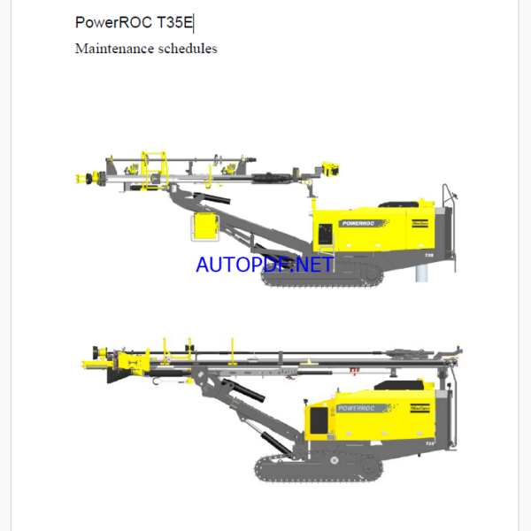 Atlas Copco PowerROC T35E Maintenance Manual