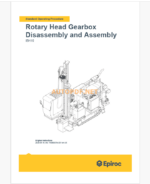 Epiroc IBH10 Blast Hole Drills Component Removal and Installation Instructions