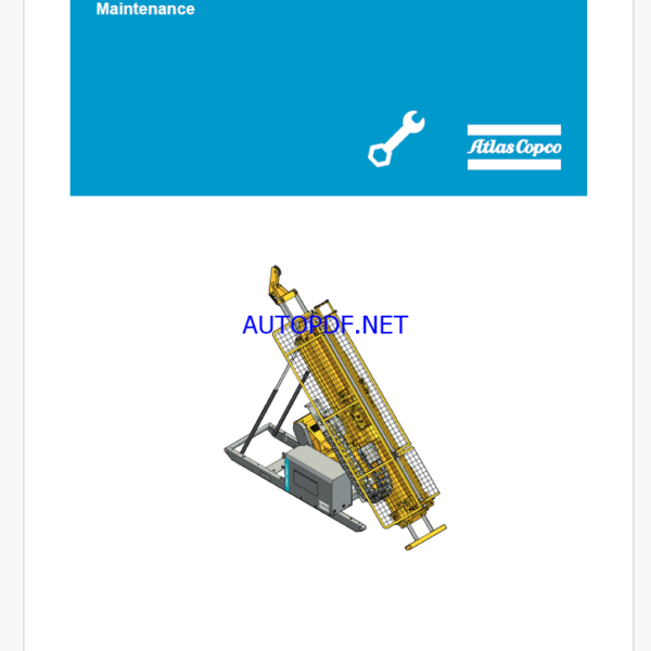 Atlas Copco Diamec Smart 6 Maintenance Manual