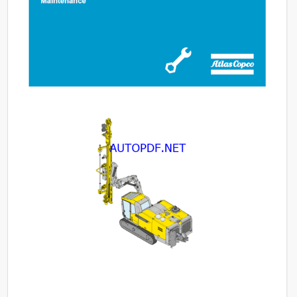 Atlas Copco FlexiROC T45-11 Maintenance Manual