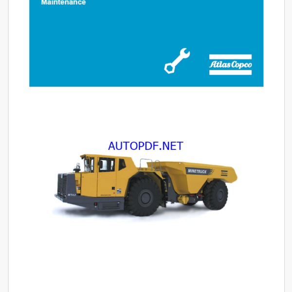 Atlas Copco MT42 Maintenance Manual