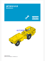 Atlas Copco MT2010 III B Maintenance Manual