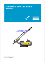 Atlas Copco SmartROC D65 Tier 4 Final Maintenance Manual