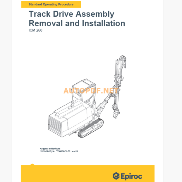 Epiroc ICM 260,Component Removal and Installation Instructions