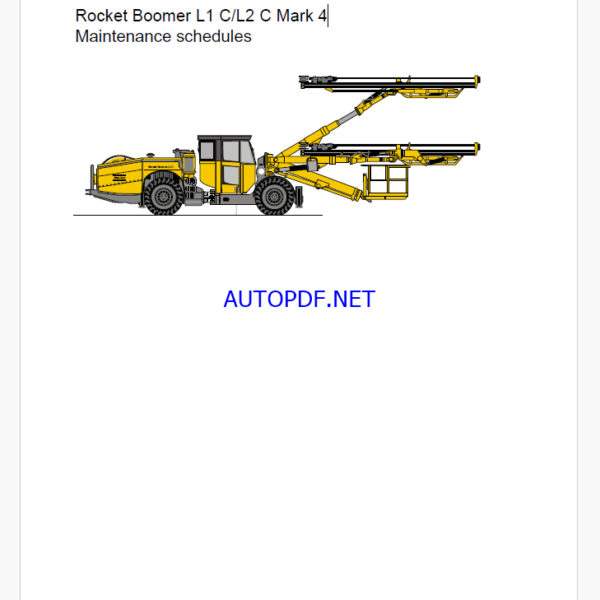 Atlas Copco Rocket Boomer L1 C/L2 C Mark 4 Maintenance Manual