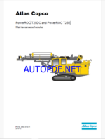 Atlas Copco PowerROC T25DC and PowerROC T25E Maintenance Manual