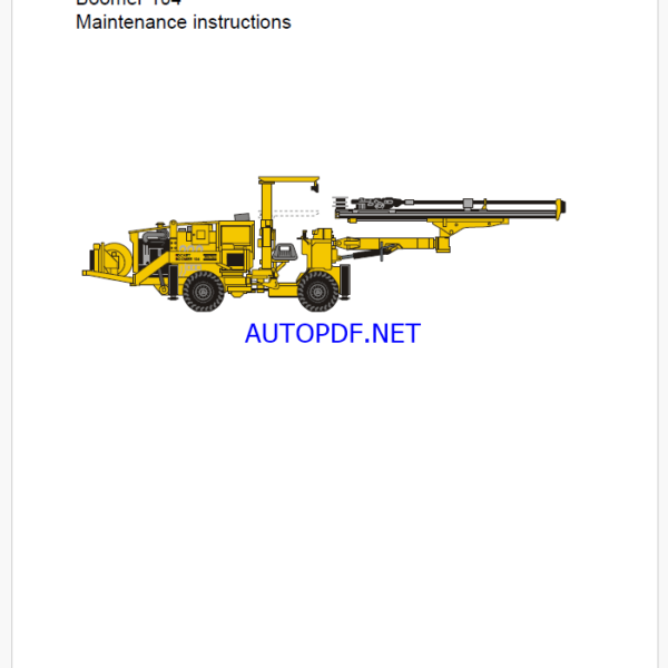 Atlas Copco Boomer 104 Maintenance Manual