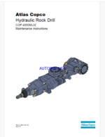 Atlas Copco Hydraulic Rock Drill COP 4050MUX Maintenance Manual