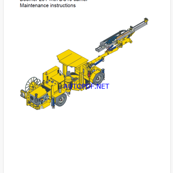 Atlas Copco Boomer 281 with DC10 carrier Maintenance Manual