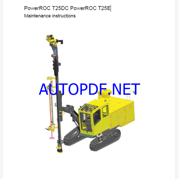 Atlas Copco PowerROC T25DC PowerROC T25E Maintenance Manual