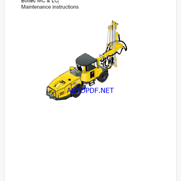 Atlas Copco Boltec MC & LC Maintenance Manual