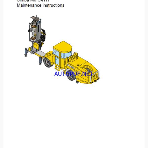 Atlas Copco Simba M6 C-ITH Maintenance Manual