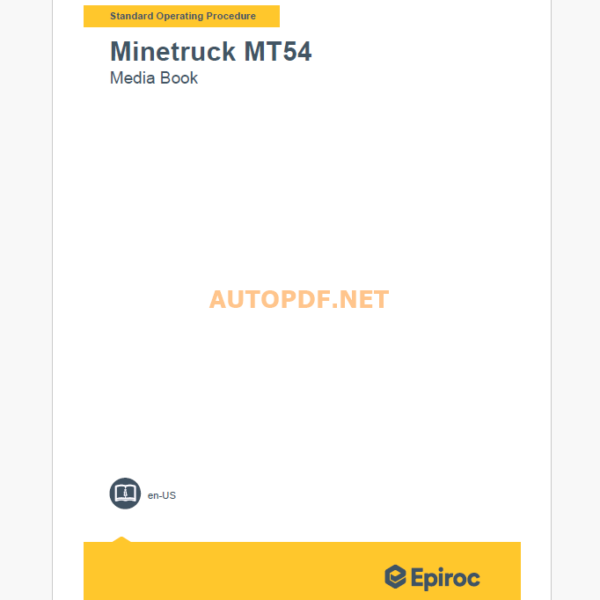 Epiroc Minetruck MT54 Component Removal and Installation Instructions