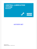 Atlas Copco CENTRAL LUBRICATION SYSTEM Maintenance Manual