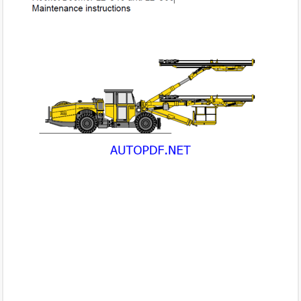 Atlas Copco Rocket Boomer L2-C18 and L2-C30 Maintenance Manual