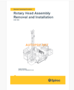 Epiroc IDM30 Blast Hole Drills Component Removal and Installation Instructions