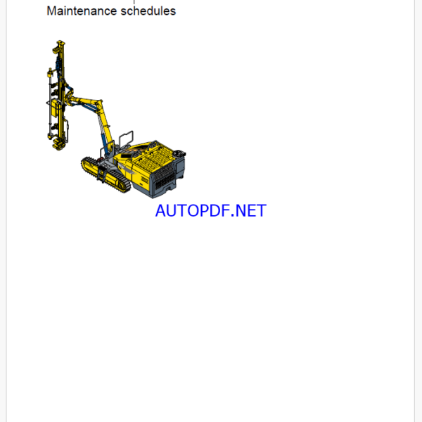 Atlas Copco ROC D5/7 RRC Maintenance Manual