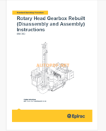 Epiroc IDM30 Blast Hole Drills Component Removal and Installation Instructions