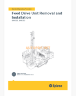 Epiroc IDM30 Blast Hole Drills Component Removal and Installation Instructions