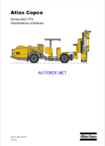 Atlas Copco Simba M4C-ITH Maintenance Manual