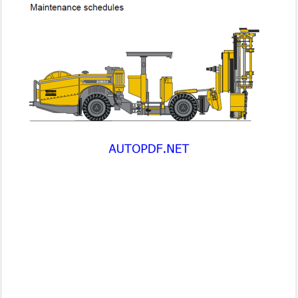 Atlas Copco Simba M4C-ITH Maintenance Manual