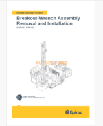 Epiroc IDM30 Blast Hole Drills Component Removal and Installation Instructions