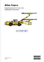 Atlas Copco Rocket Boomer E2 C18, E2 C30 Maintenance Manual