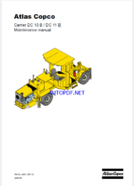 Atlas Copco Boomer 281/282 with DC15 carrier Maintenance Manual