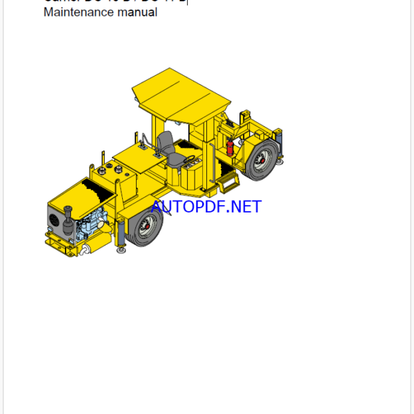 Atlas Copco Boomer 281/282 with DC15 carrier Maintenance Manual