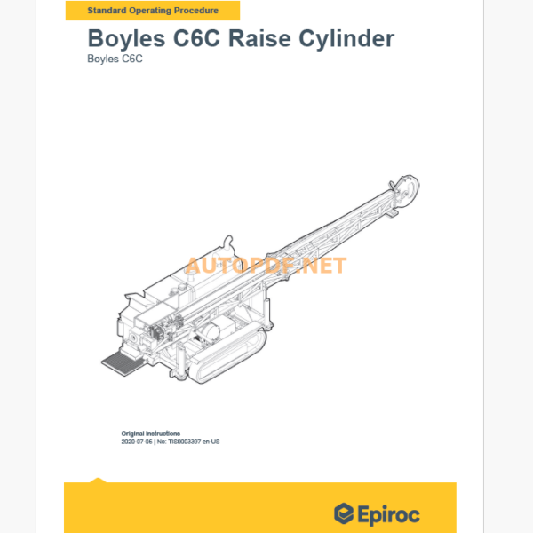 Epiroc Boyles C6C Component Removal and Installation Instructions