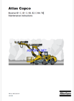 Atlas Copco Boomer E1 C, E1 C-1B, E2 C Mk 7B Maintenance Manual