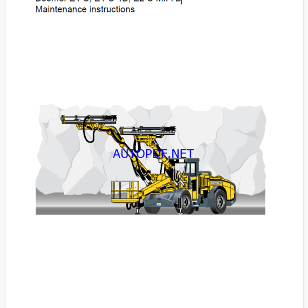 Atlas Copco Boomer E1 C, E1 C-1B, E2 C Mk 7B Maintenance Manual