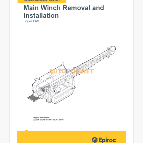 Epiroc Boyles C6C Component Removal and Installation Instructions